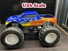 2004 Vintage Mattel Monster Jam 1/24 Sudden Impact Monster Truck Diecast Car.
