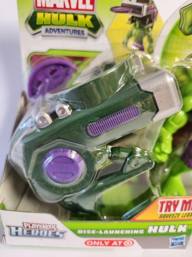Marvel Disc Launching Hulk Actionfigur A4748 5" Marvel Hulk Adventures 2012 - Bild 3 von 7