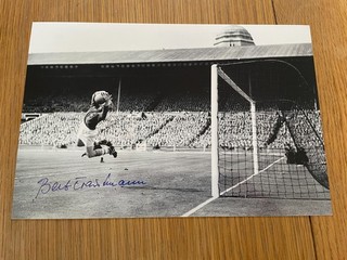Bert Trautmann Signed Manchester City Photo Man City Autograph COA