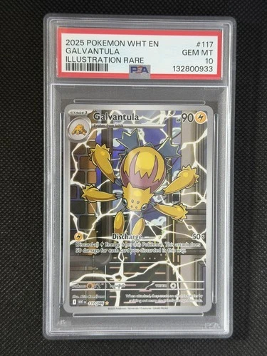 Pokémon TCG Galvantula 117/086 White Flare Illustration Rare PSA 10 Pokemon Card