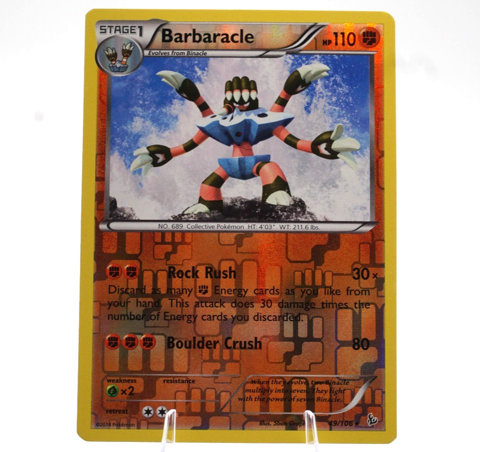 Barbaracle | 49/106 | Reverse Holo | Rare | Flashfire | Pokémon | 2014