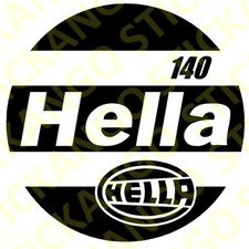 Hella Sticker 80mm Length Toolbox Car Window Laptop Set Of 2
