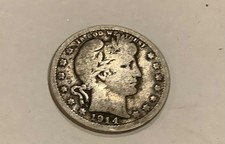 Quarter Dollar 1914(Full headress) nice coin
