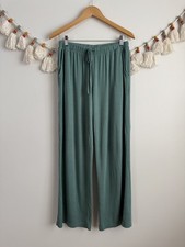 Eberjey Tencel Teal Wide Leg Drawstring Pull On Pajama Pant Loungewear Sleepwear