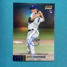 2020 Stadium Club Chrome Orange Refractor 21/25 Josh Staumont Rookie Auto RC