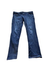 Gap Womens Blue Denim Straight Leg Medium Wash Jeans 16