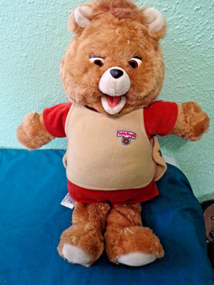 Teddy Ruxpin Worlds of Wonder Working Vintage 1985 18  Toy eyes do not move