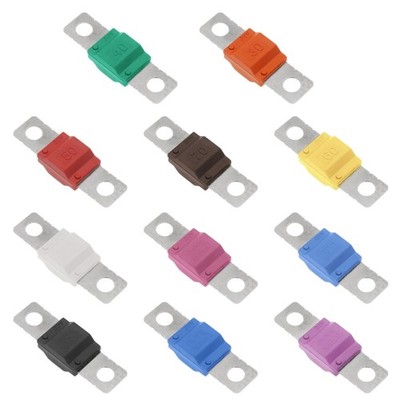 5Pcs Copper Flat Automotive Fuses 30-200A for Cars and Motorcycles