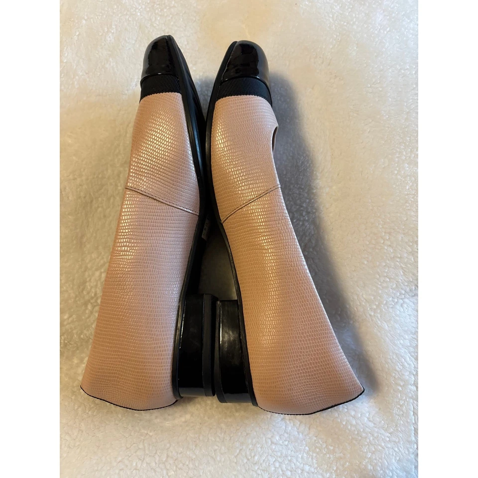 Clarks Para Mujer Keesha Rosa Negro Puntera Ballet Zapatos Planos Talla 10M Ballet Foto 3 de 4