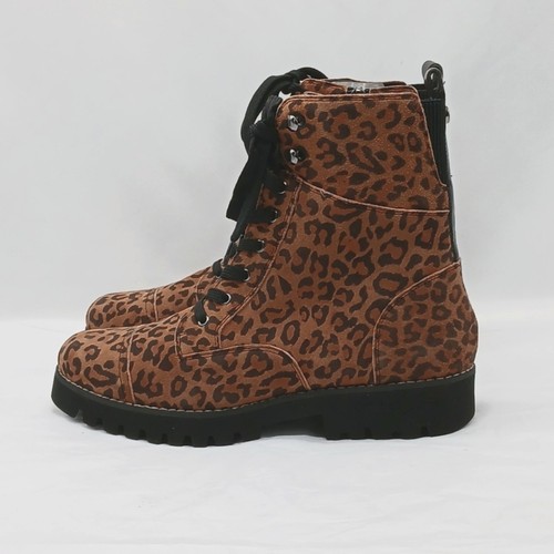 Donald Pliner Ease Combat Ankle Boots Women's 8M Brown Hiker Gorpcore Whimsygoth