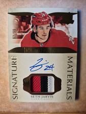 2021-22 The Cup Seth Jarvis Rookie Auto Patch /99 RPA 3 Colour Patch