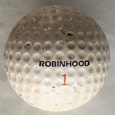 VINTAGE !!! ROBINHOOD LOGO ROBIN HOOD GOLF BALL