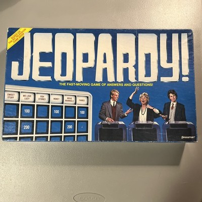 Jeopardy! Board Game Vintage 1986 Pressman - 1 Missing & 1 Broken Piece