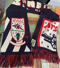 Vintage Arsenal 91-94 Season Football Scarf Navy Design & Old Crest