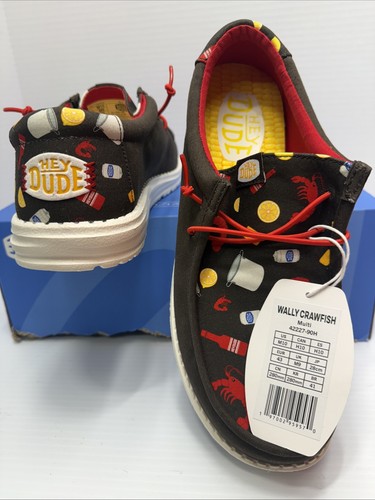 Hey Dude Wally Crawfish scarpe uomo taglia 10 sneakers slip on comode marroni nuove con scatola - Foto 9 di 9