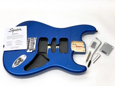 REAL Fender Squier Strat 2-POINT TREMOLO BODY w/HARDWARE Lake Placid Blue Guitar