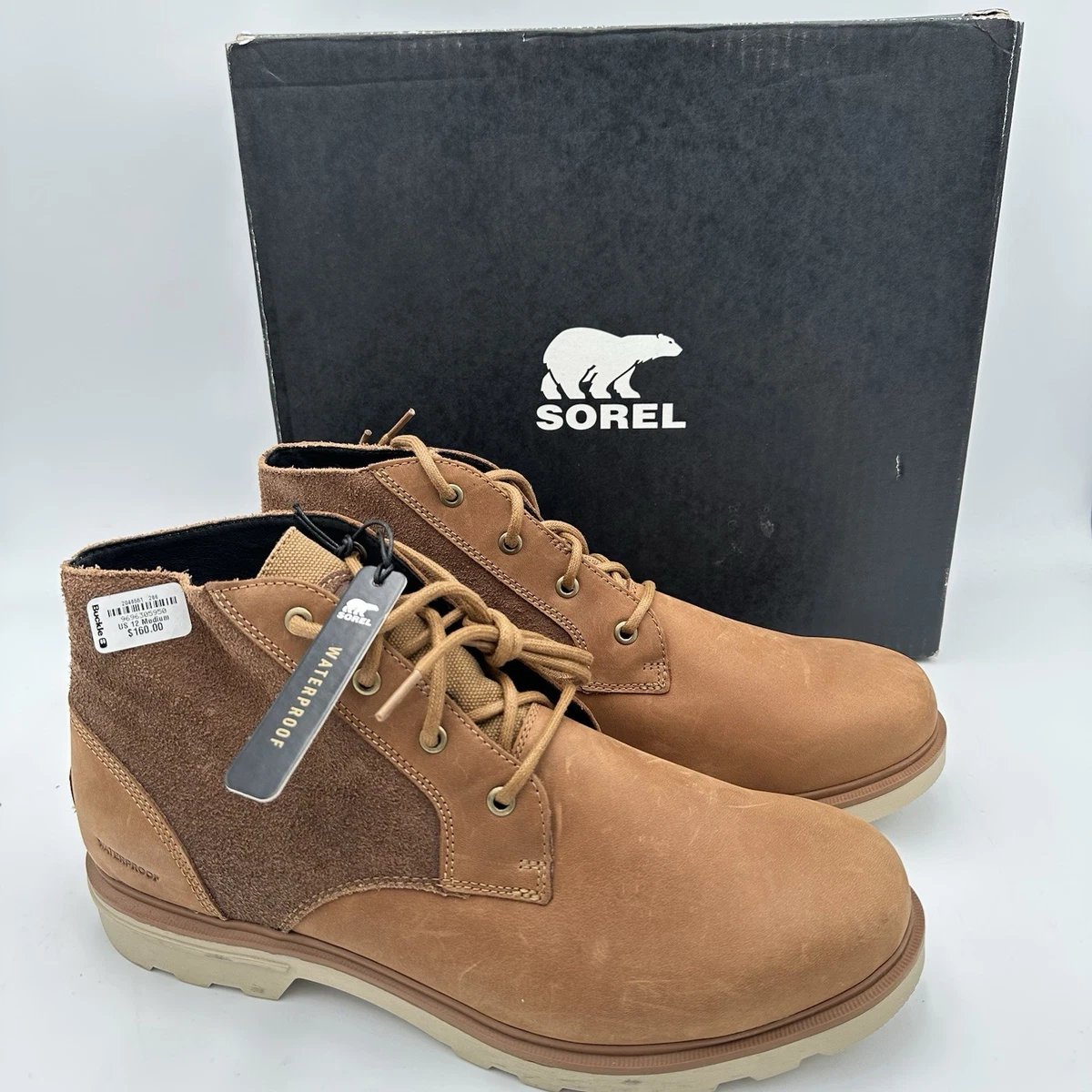 Sorel Mad Desert Men’s Lace Up Round Toe Chukka Boots Casual Brown Leather Sz 11 Sorel Men main image 4