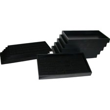 144 Slot Jewelry Display Insert  6 Black Trays
