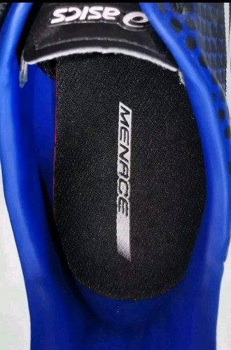 Asics Menace 3 ST Football Boots Blue & Black 1111A084 Men US 8 VGC Free AU Post - Foto 9 di 14