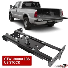 For Ford F250 F350 99-16 Gooseneck Trailer Hitch System Complete Under Bed Kit