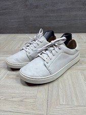 OluKai PEHUEA LI ILI Sneakers Drop In Heel Everyday White Leather Womens Size 8