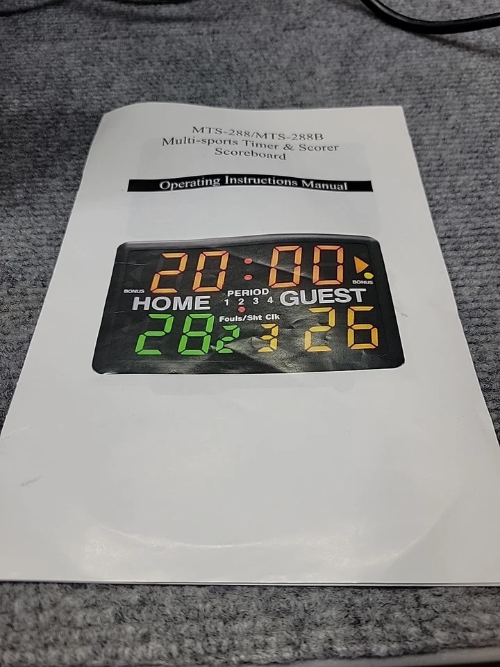 Marcador de mesa interior SSG multideporte viene con instrucciones de bolsa de transporte Foto 2 de 4