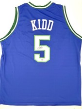 Jason Kidd Signed Dallas Mavericks Jersey BAS Beckett Witnessed Auto HOF XL