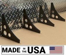 [SR] Steel 6" Leg 1/4" Weld Gusset HOLES DIY Metal Fabrication Cage Hot Rod Qty4