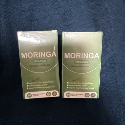 MORINGA 100% Pure Maximum Potency Supports Sleep,Joints And Energy Levels 60 Cap