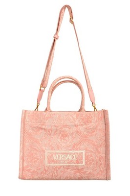 Versace Barocco Athena Jacquard Embroidery Large Tote Shoulder Bag