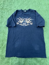 Vintage Harley Davidson Shirt Mens XL Black Flames High Desert Boise Idaho 2005