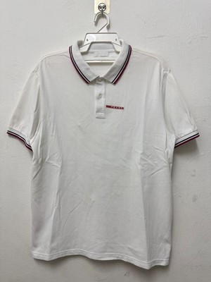 PRADA MEN'S POLO WHITE SHIRT 3XLARGE SIZE POLO | eBay