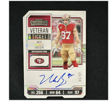 Panini 2023 Contenders Nick Bosa Veteran Ticket Auto /97 CTA-NBO 49ers