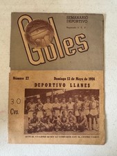 Revista Goles 1956 América Necaxa Fútbol Mundial México •Muy Raro•