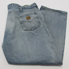 CARHARTT Distressed Mens Regular Fit straight leg Blue W44 / L28 REF (M19346)