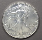 1991 $1 American Silver Eagle coin - BU
