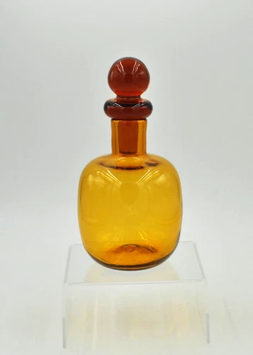 Vintage Blenko Glass Decanter - Design #708 - Wheat
