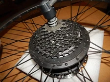 Aventon Rear Wheel Pace Level 2 Shimano 8 Gear Cassette Brake Rotor 23" w/o Tire