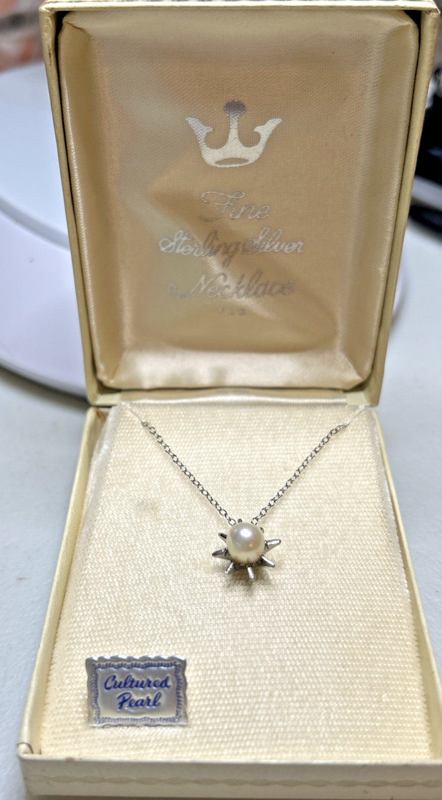 Sterling Silver Cultured Pearl 