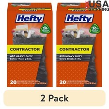 Heavy Duty Contractor Trash Bags 42 Gal 20 Count Puncture Tear Resistant New