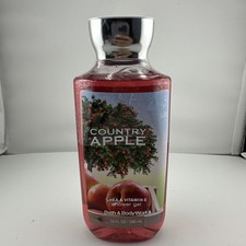 Bath  Body Works Country Apple Shower Gel 10 oz Shea  Vitamin E New Sealed