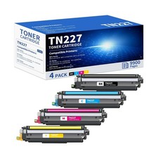 TN227 Toner Cartridge High Yield 4 Pack Replacement for Brother TN227 TN-227 ...