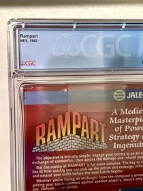 Rampart NES CGC Graded 9.0 A+ Brand New Factory Sealed Nintendo Not WATA