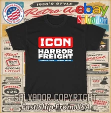 New Tee Shirt ICON Harbor Freight Tools Logo Men's T-Shirt American T-Shirt