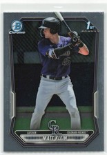 2026 Bowman Chrome Prospects Matt Klein #BCP-146 Colorado Rockies