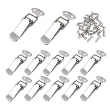 Spring Loaded Buckle Latch Stainless Steel Toggle Hasp Lock for Wooden Case