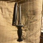 Black Panther Germany Dagger Knife #064 Solingen Steel Post War W Metal Sheath — photo 5