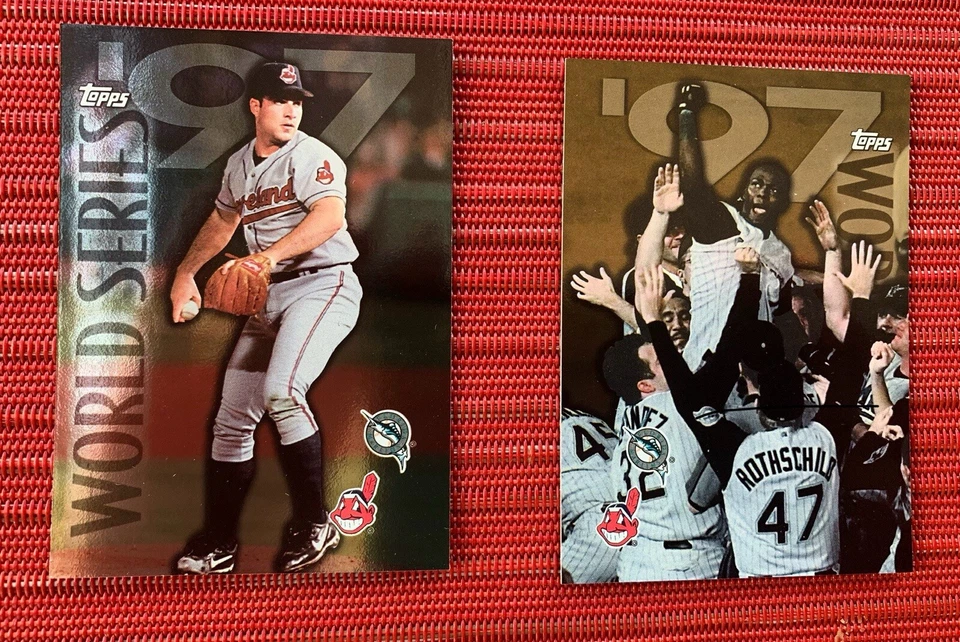 1997 World Series Cards Set Florida Marlins/Cleveland Indians Cards #277 to #283 - Image 4 of 4