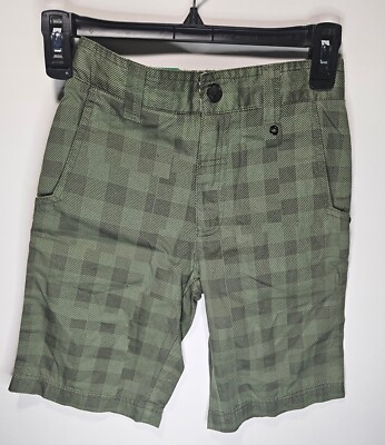 Shaun White Shorts Size Flat Front Green Adjustable Waist