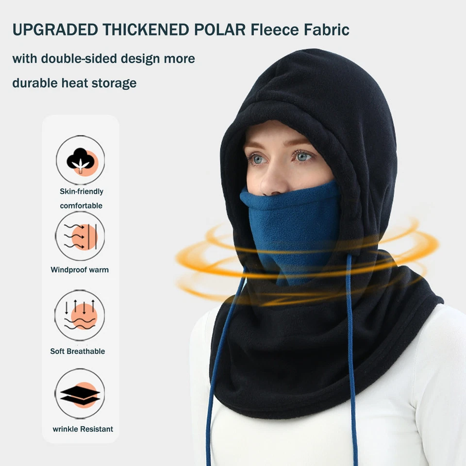 Winter Cycling Ski Warm Hat Face Protection Headband Bib Windproof And Cold - Image 3 of 4